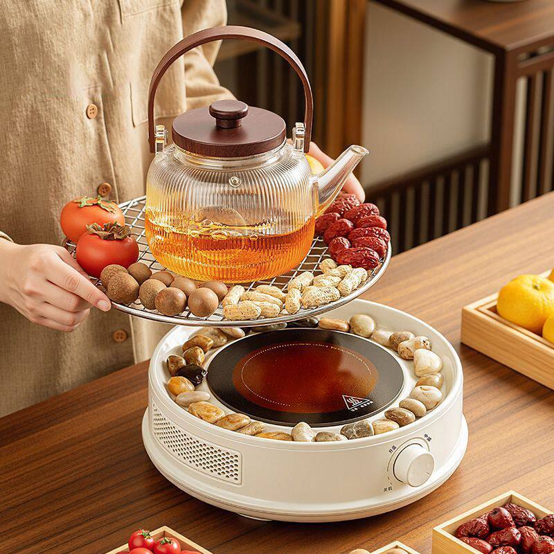 Household electric ceramic stove tea set for making tea around the stove