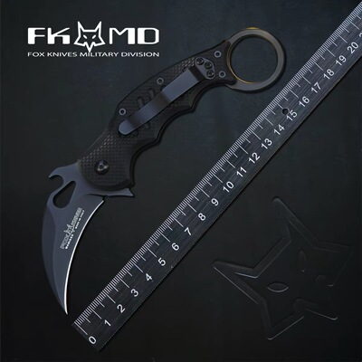 Итальянский FOX Fox FX-599, коллекция игровых тренировочных ножей с когтями, полевой EDC инструмент для самообороны, складной мини-нож