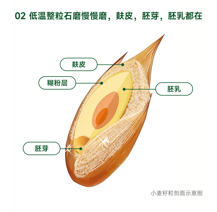 安享好物 安享S级小麦面粉-金准有机 高纤全麦粉 行标 