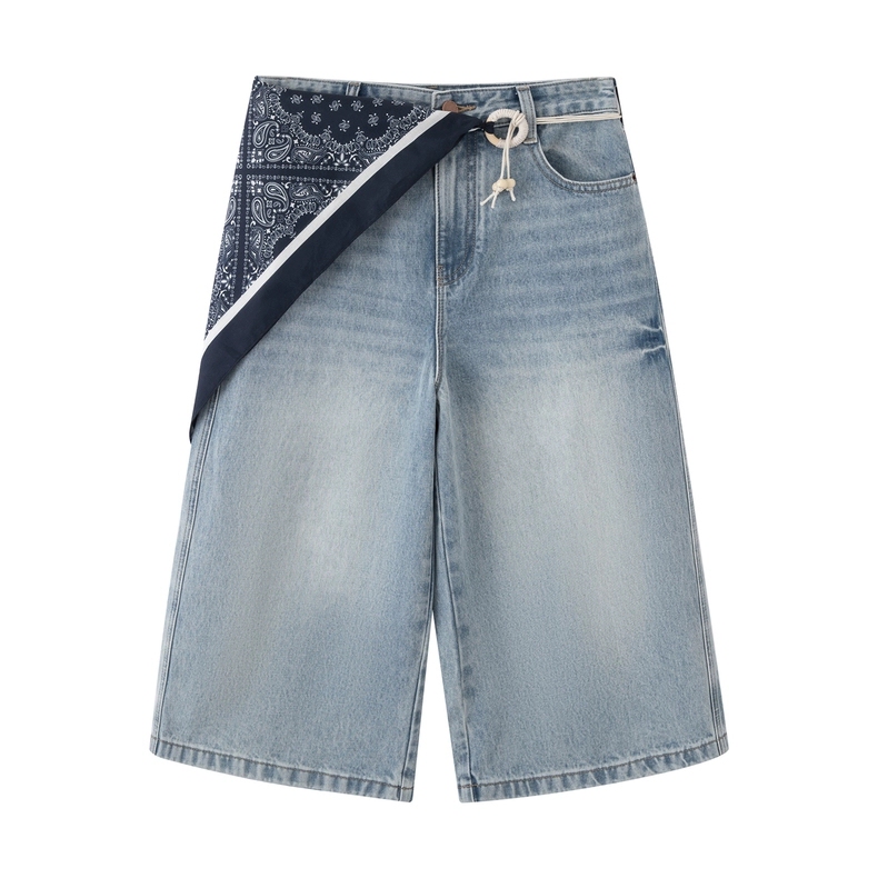 Ariose 2026 Spring and Summer New Fashion High-Waisted Cropped Jeans for Women Br322110