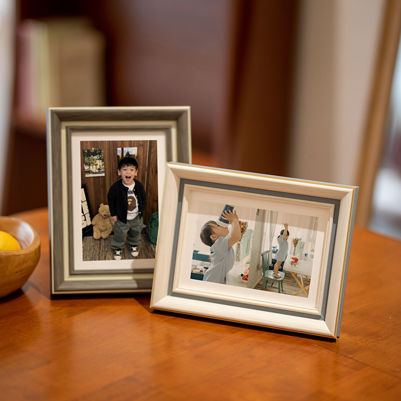 American Style ins Photo Frame Display Stand 6inch Horizontal Photo Frame High-End Framing Empty Frame A4 Photo Frame Photo Display Stand