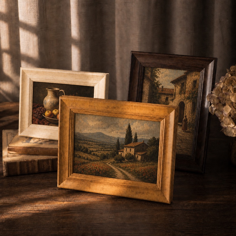American-Style Creative Retro Photo Frame, Oil Painting Frame, 6 8inch Small Photo Frame for Home Decoration American-Style Creative Retro Photo Frame, Oil Painting Frame, 6 8inch Small Photo Frame for Home Decoration