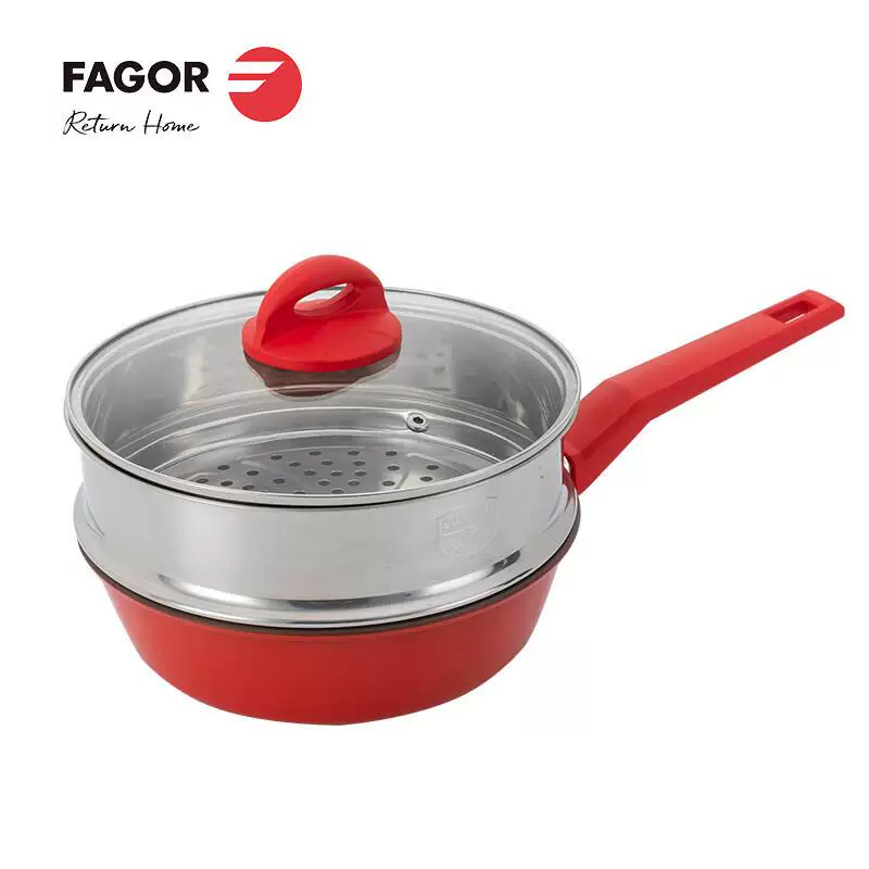 FAGOR титановый кристалл многофункциональная кастрюля FG-HTJ2402 24см вок