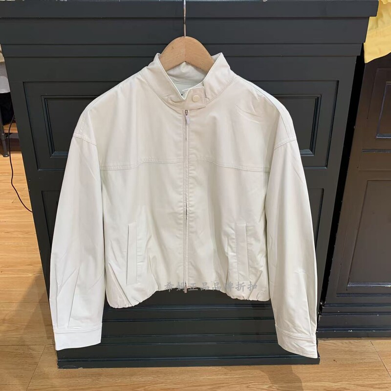 Polowalk Genuine Women's Spring and Autumn Fresh and Stylish Stand-Collar Pu Leather Jacket Cxpw61451111