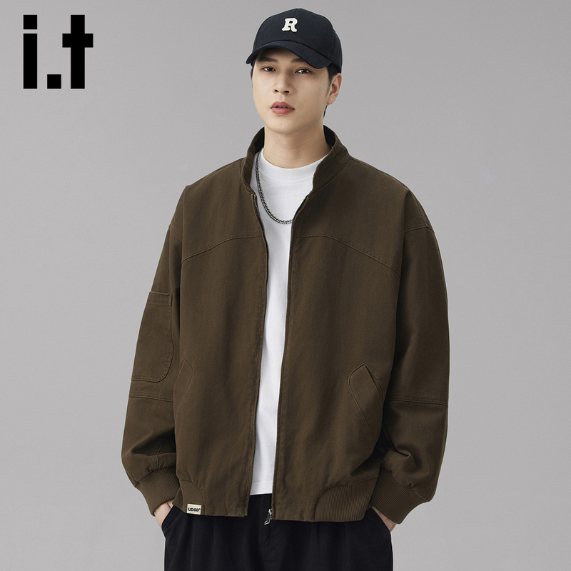 It Undergarden Pure Cotton Stand-Up Collar Jacket Men's 2026 Autumn Casual Top Trendy Brand Workwear Jacket Men