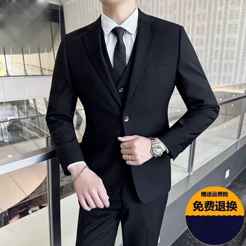 JZZAM Set, classic suit jacket, dress, shirt, tie, Korean style