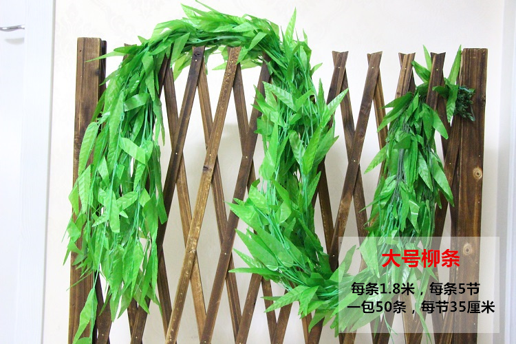 Mô phỏng nhựa giả lá lá mây mẫu giáo ống trang trí hoa nho ban công trong nhà lá xanh wicker trần - Hoa nhân tạo / Cây / Trái cây bình hoa giả để bàn