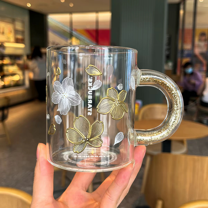 Starbucks Cup 2026 New Model Glass Cup with Handle Office High-Value Coffee Cup Water Cup Holiday Gift Starbucks Cup 2026 New Model Glass Cup with Handle Office High-Value Coffee Cup Water Cup Holiday Gift