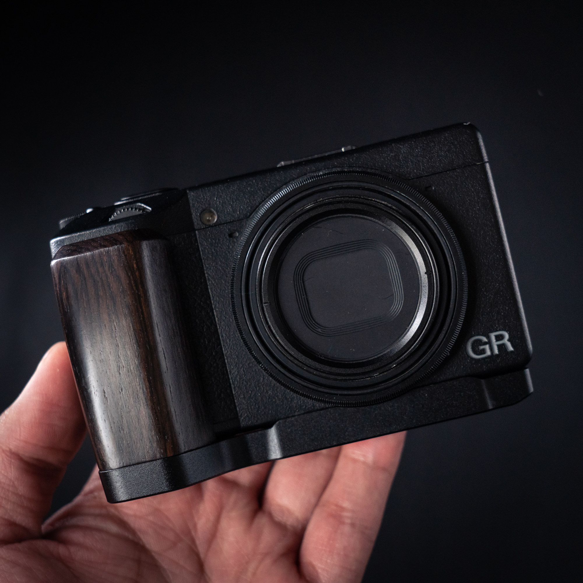 Wood Camera Grip For RICOH GR3 GRIII GR3X Camera with Aluminum