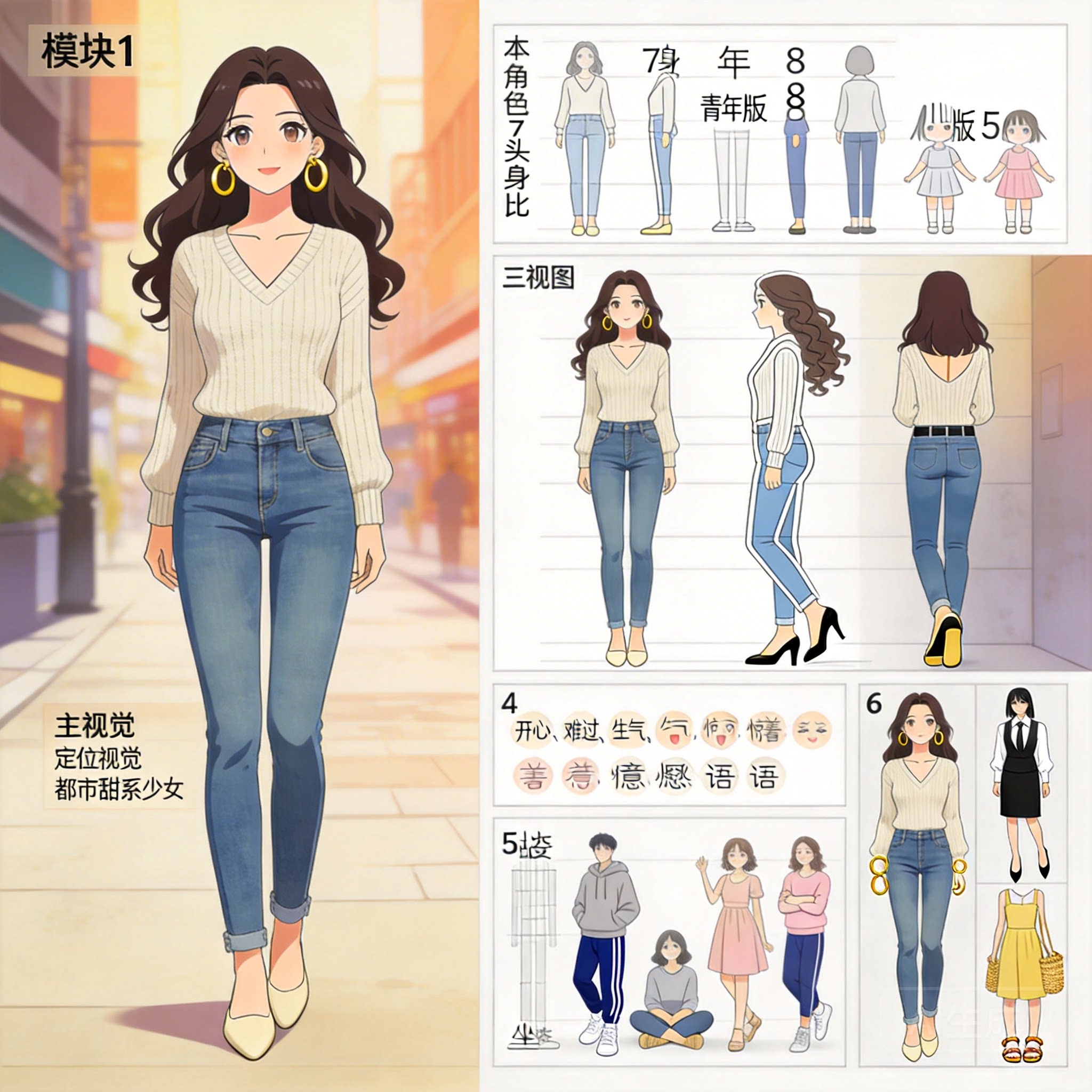 图片[3]-动漫形象六宫格生成助手