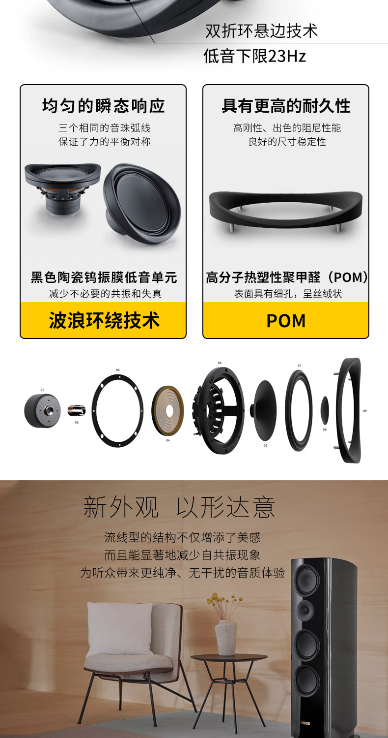 CANTON/金榜新款大师系列Reference7 HIFI发烧音箱旗舰系列落地箱