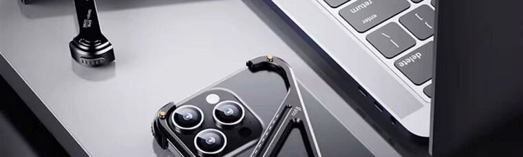 Frameless Metal Stand iPhone Case