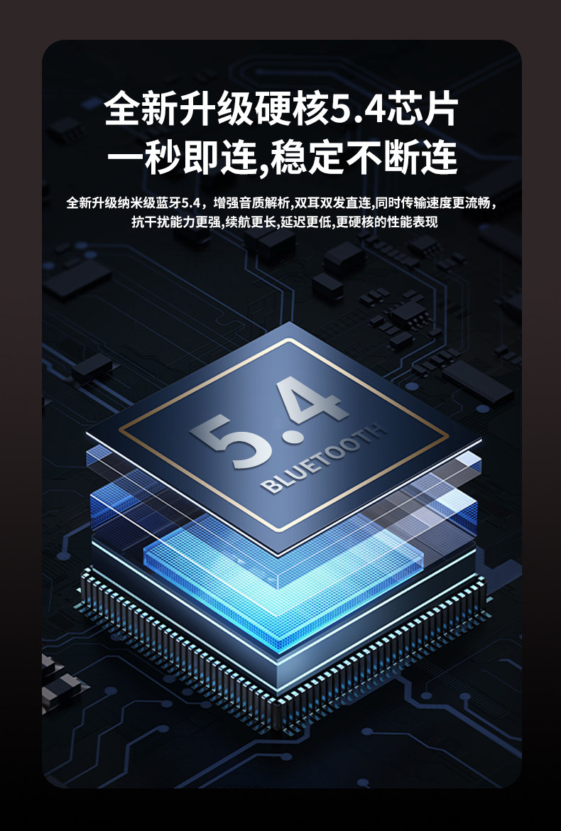 2026新款降噪蓝牙耳机无线入耳式超长续航高音质游戏运动跑步电竞