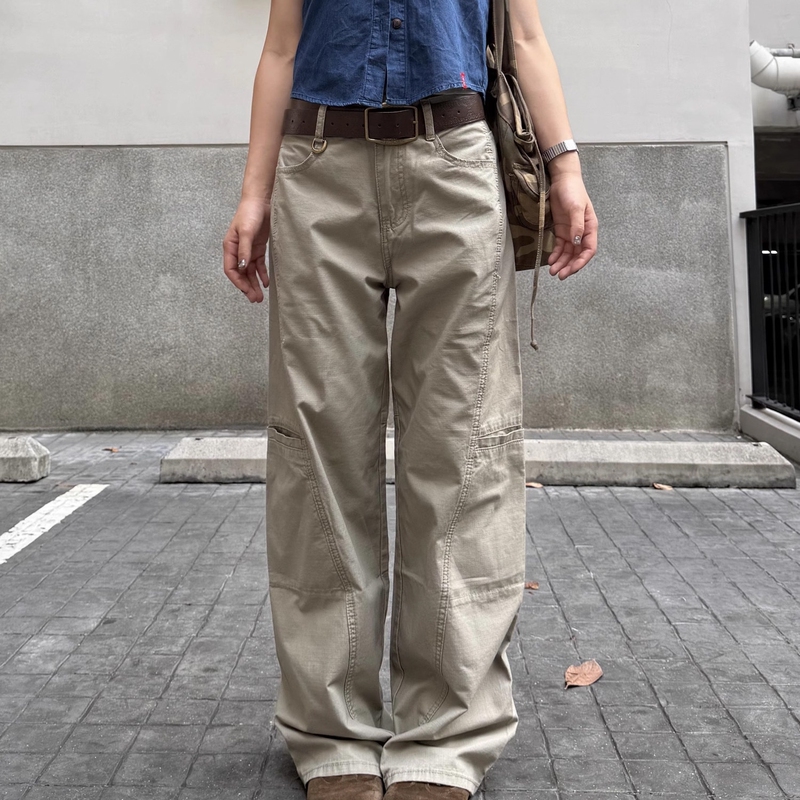 American Retro Multi-Pocket Straight-Cut Work Pants Unisex Loose Casual Pure Cotton Patchwork Casual Long Pants Trendy American Retro Multi-Pocket Straight-Cut Work Pants Unisex Loose Casual Pure Cotton Patchwork Casual Long Pants Trendy
