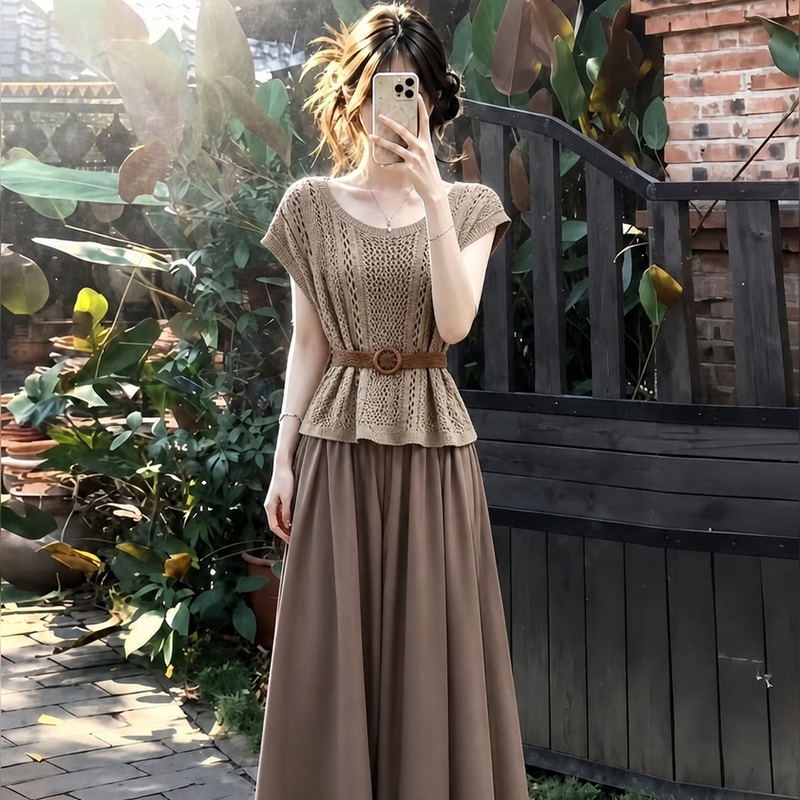 Bohemian Dress for Women in Summer, Perfect for Travel and Vacation in the Grasslands of Western Sichuan, Xinjiang, and Yunnan