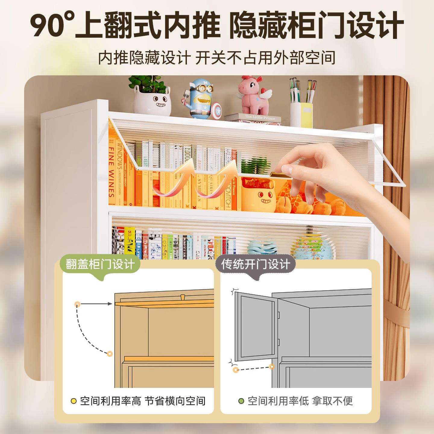 钢制书柜带门带洞洞板钢制书架落地多层客厅收纳柜防尘防潮储物柜-淘宝Taobao | 天猫Tmall