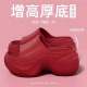 Japanese 8.0cm Thick-Soled Height-Increasing Sandals for Women, 2026 New Summer Non-Slip Eva Beach Slippers for Outdoor Wear with High Heels