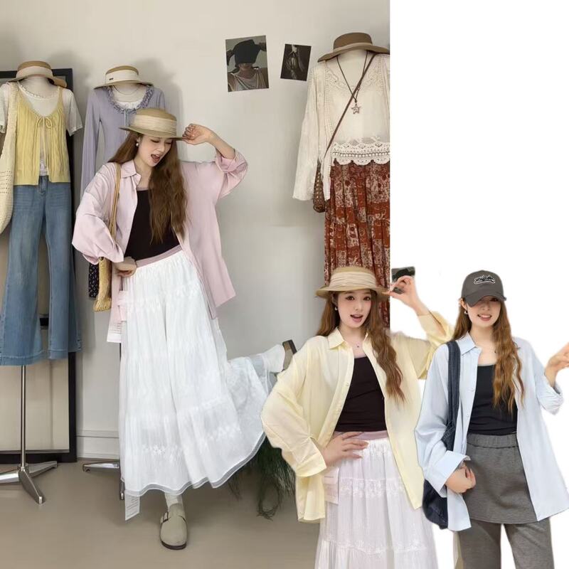 ￥Xibei'Er【Shili】03.23 Spring Overture Thin Gentle Style Long Sleeve Shirt for Women C29