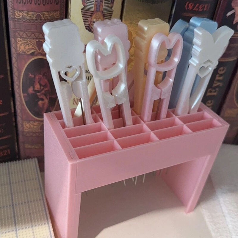 3D Printed Bead Pen Storage Pen Holder Can Hold 20 Double-Needle Bead Pens, Desktop Storage Rack 3D Printed Bead Pen Storage Pen Holder Can Hold 20 Double-Needle Bead Pens, Desktop Storage Rack