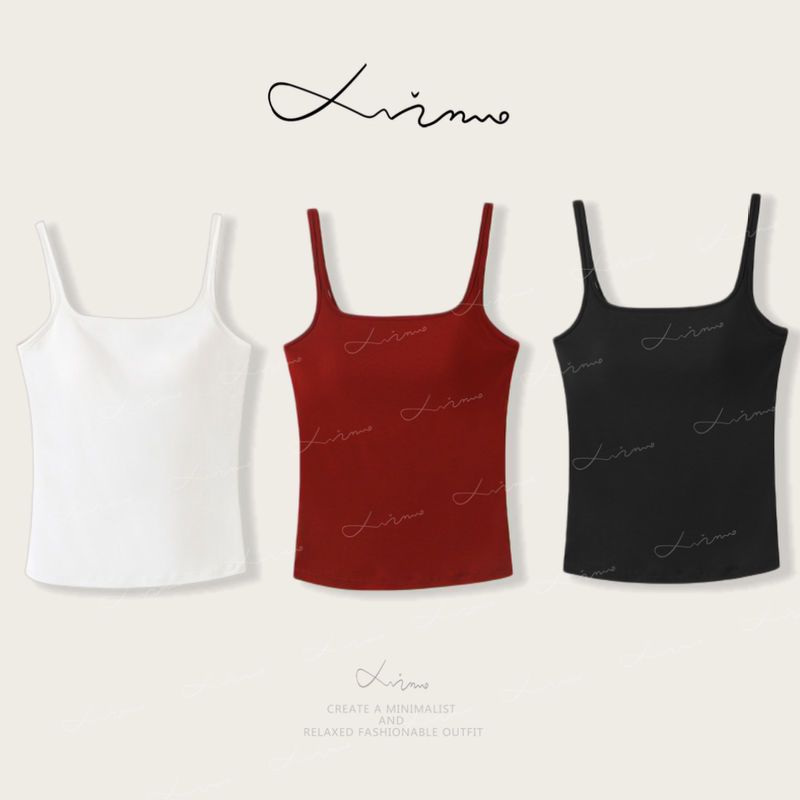 Xingzhinuo 2025 Winter New Style Travel Outfit Lightweight Breathable Fixed Cup Camisole Sports Casual Vest