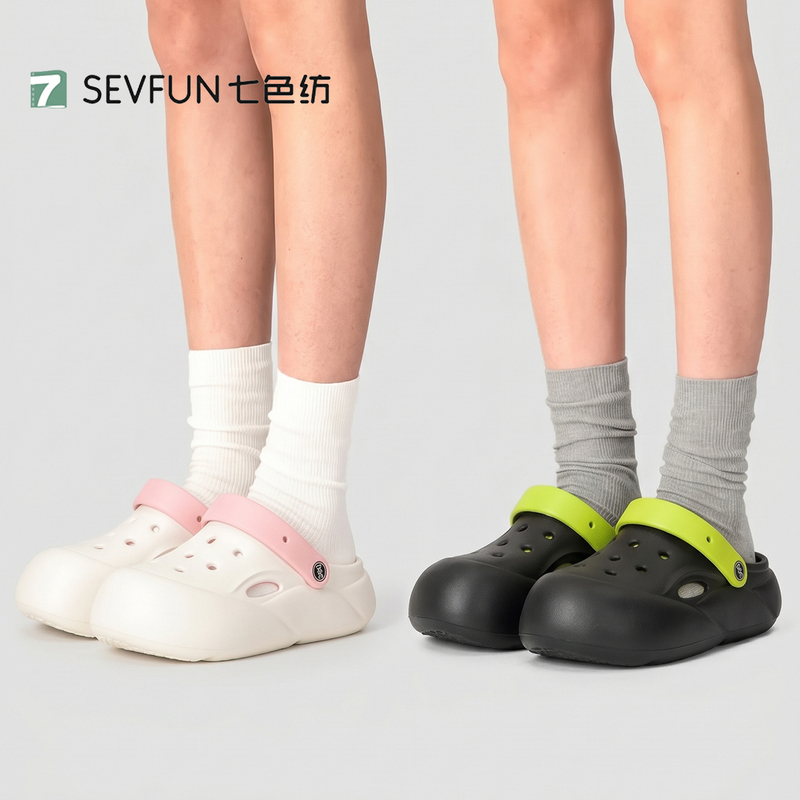 Seven-Color Thick-Soled Clogs for Women, 2026 New Model, Suitable for Outdoor Wear, Non-Slip, Odor-Resistant, Breathable, with a Soft Stepping Feel