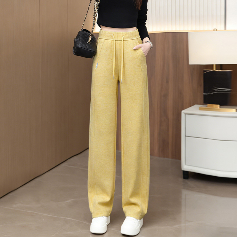 6583B【Early Autumn High-End】Silk and Wool Narrow Straight-Leg Pants, Loose and Comfortable Casual Trousers, Slimming and Versatile 6583B【Early Autumn High-End】Silk and Wool Narrow Straight-Leg Pants, Loose and Comfortable Casual Trousers, Slimming and Versatile