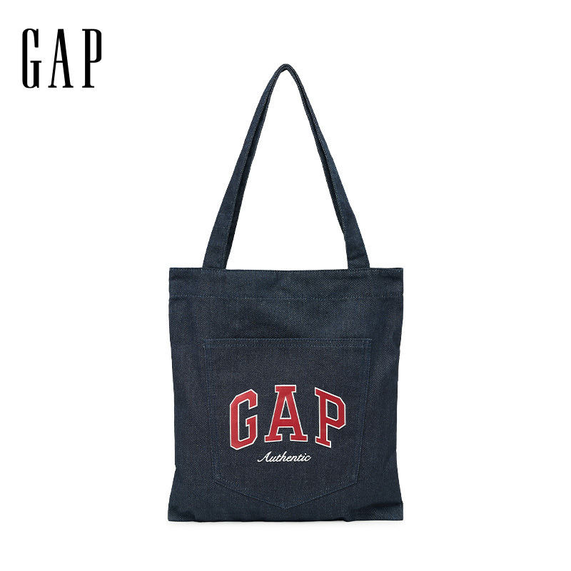 Gap Basic Logo Printed Denim Shoulder Bag Canvas Bag Casual Work Bag Tote Bag Gap Basic Logo Printed Denim Shoulder Bag Canvas Bag Casual Work Bag Tote Bag
