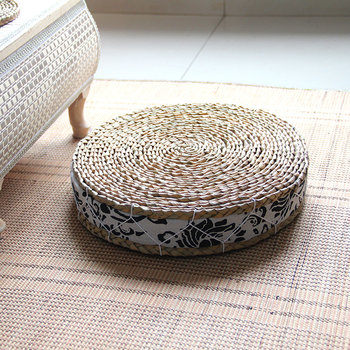 Straw futon thickened tatami chair cushion balcony bay window pastoral round yoga tea ceremony meditation mat meditation mat