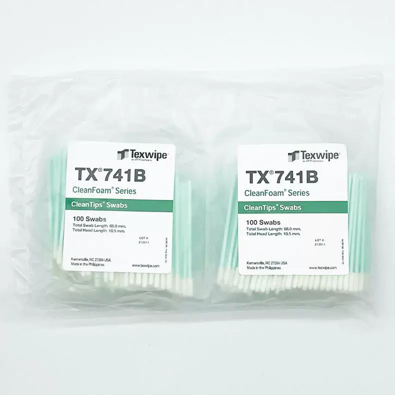 Хлопковая палочка TEXWIPE TX741B для очистки, чистая салфетка-ватная палочка для пробы образца