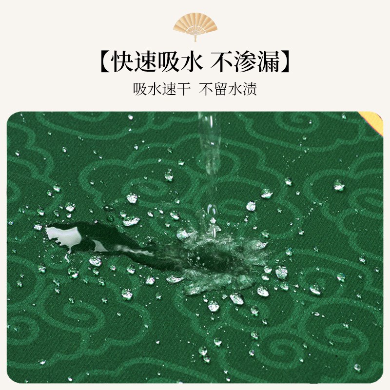 Green kitchen special floor mat long diatom mud water-absorbing oil-absorbing non-slip household foot mat free-cut carpet