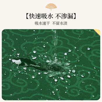 Green kitchen special floor mat long diatom mud water-absorbing oil-absorbing non-slip household foot mat free-cut carpet