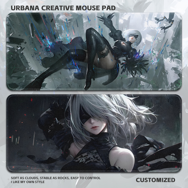 Nier: Automata 2B Mouse Pad Extra Large Gaming Computer Desk Mat Thickened Edge-Locked Keyboard Pad Nier: Automata 2B Mouse Pad Extra Large Gaming Computer Desk Mat Thickened Edge-Locked Keyboard Pad