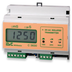 PIC B&C conductivity monitor C3630 can be equipped with optional electrode SZ3273.1 online salinity monitoring intelligence