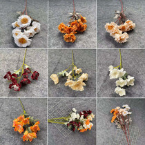 Simulation flower silk flower snow peony Snow Flower wedding fake flower wedding wedding hall banquet hall flower material beauty window decoration