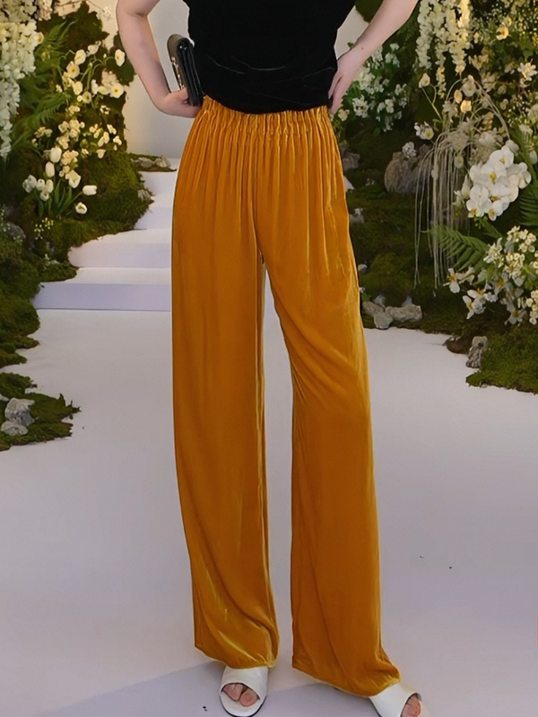 Shangshang Sunny Summer Silk Skin-Friendly Velvet Pants 10Cw181111C
