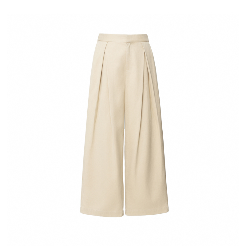 【8-22】Pleated Wide-Leg Pants Hs-241K44