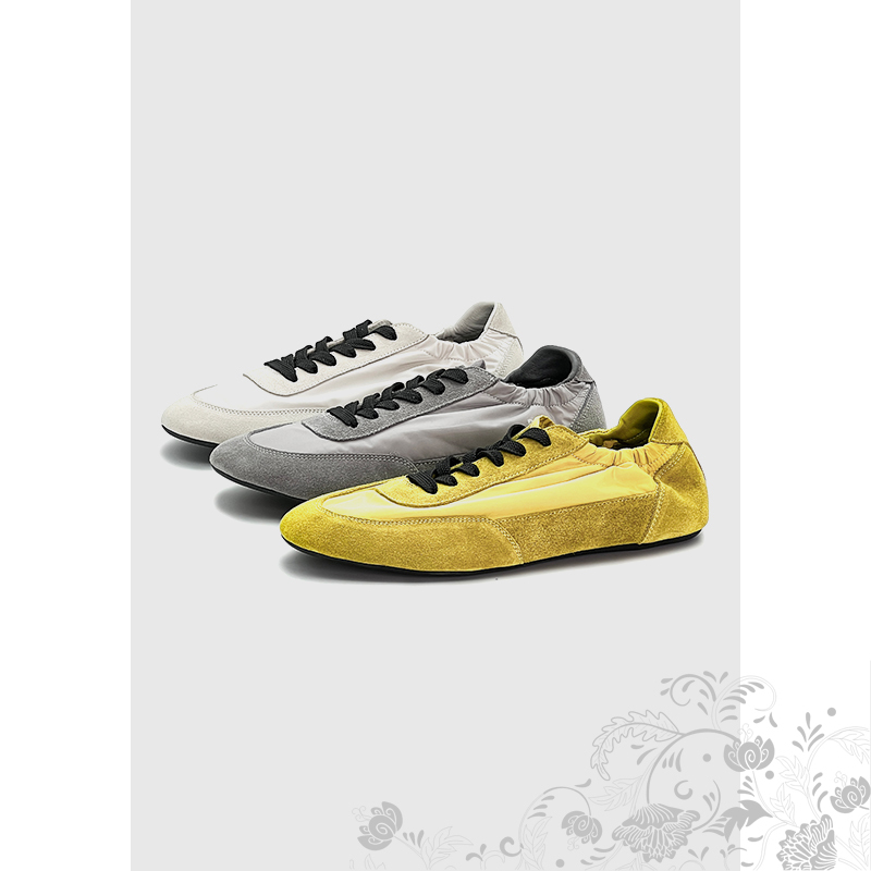 【4-25】"Urban Pioneer" Minimalist Color-Blocking Fashionable German Training Shoes for Women 57012