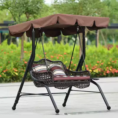 Outdoor swing rocking chair hanging basket hanging chair balcony rough vine hanging basket courtyard imitation indoor adult double iced coffee