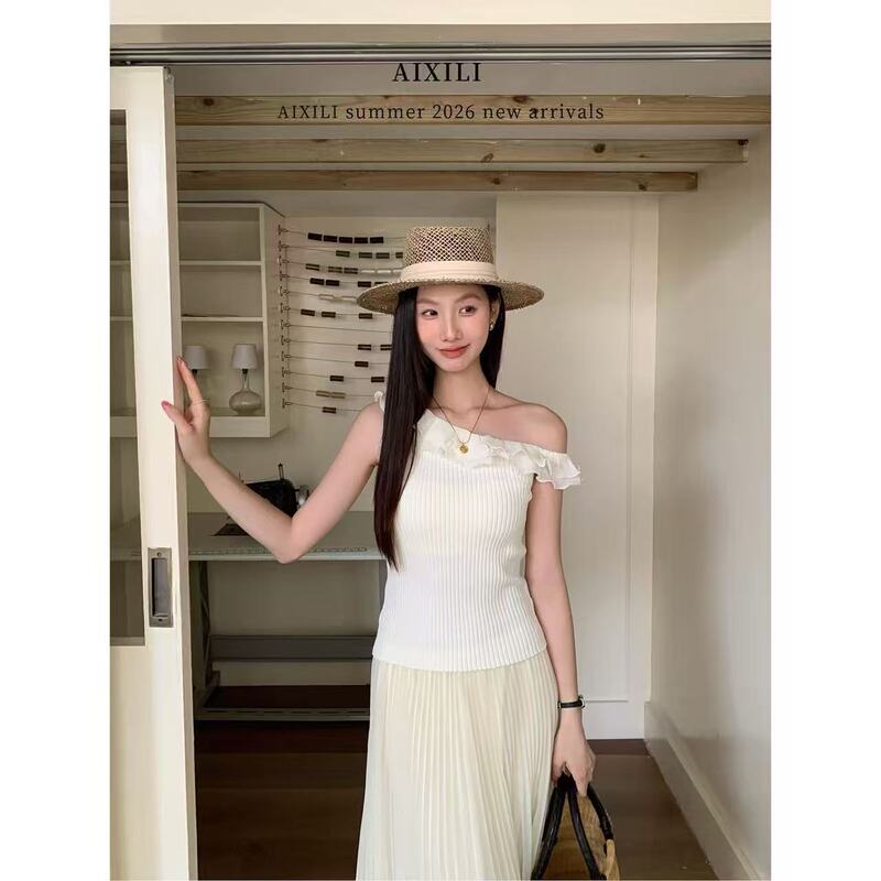 Xibei'Er【Aixili】In Stock Welfare 06.19 Short-Sleeved Top for Women 17110 Limited Purchase for Express Delivery