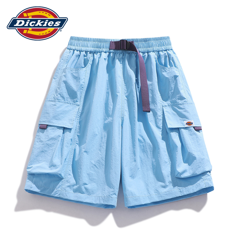 Dickies Dopamine Blue Work Shorts for Men and Women, Summer Thin Casual Sports Ice Silk Breathable Five-Point Shorts Dickies Dopamine Blue Work Shorts for Men and Women, Summer Thin Casual Sports Ice Silk Breathable Five-Point Shorts