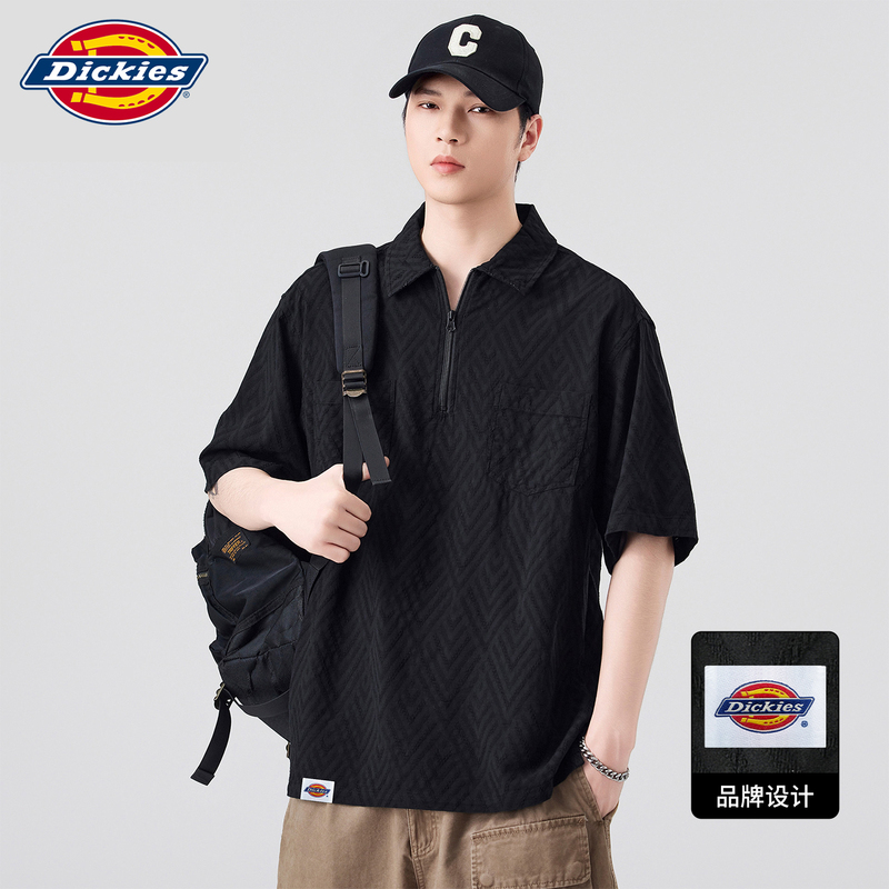 Dickies Trendy Polo Shirt for Men 2026 New Black Trendy Brand Sports Style Short-Sleeved Loose Top Dickies Trendy Polo Shirt for Men 2026 New Black Trendy Brand Sports Style Short-Sleeved Loose Top
