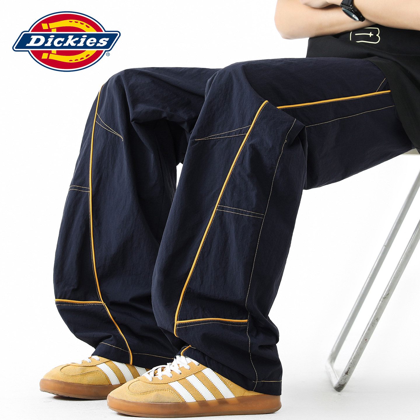 Dickies美式工装潮牌户外速干裤男士夏季冰丝拼接撞色伞兵休闲裤