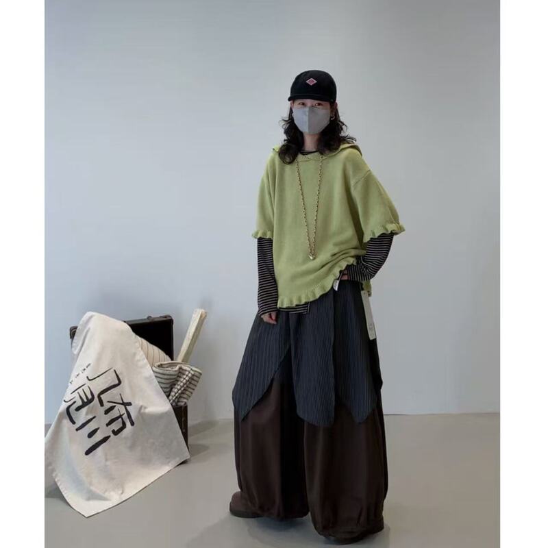 Xibei'Er【Jibujianchuan】08.20 Short-Sleeved Sweater for Women 2635 Order Restrictions Apply
