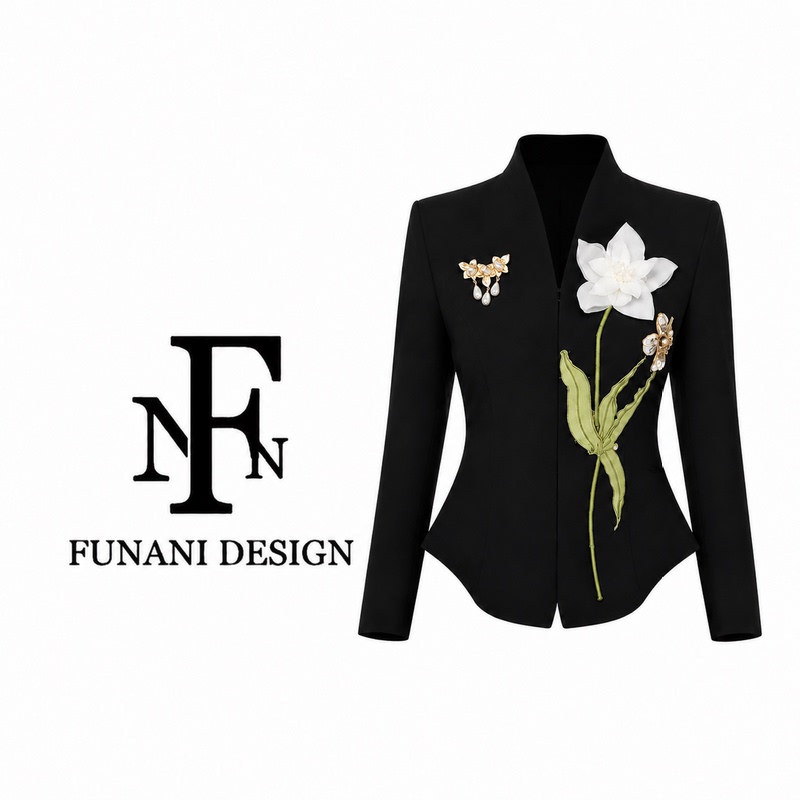 Fnn Retro Embroidered Shirt for Women, Elegant New Chinese Style Shirt, 2026 Autumn Black Long-Sleeved Top F2630324A Fnn Retro Embroidered Shirt for Women, Elegant New Chinese Style Shirt, 2026 Autumn Black Long-Sleeved Top F2630324A