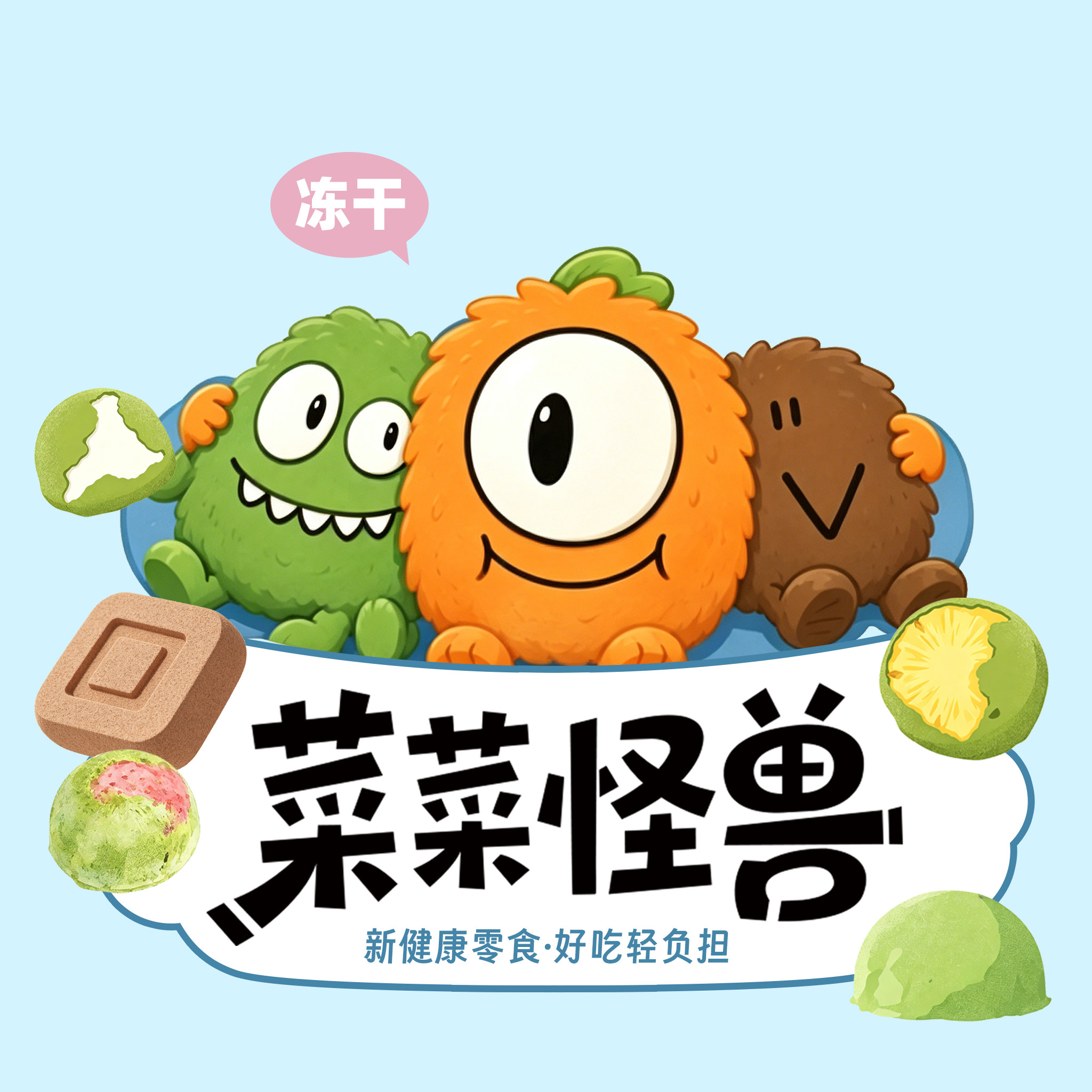 菜菜怪兽旗舰店的LOGO
