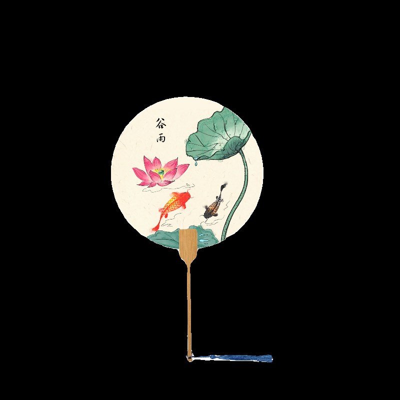 Calligraphy half-cooked fan 24 solar terms round fan Mid-Autumn Festival DIY painting thickened fan ancient style blank rice paper Chinese painting