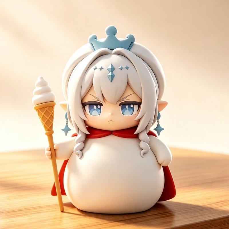 Ice God, the Empress of the East, Cos Snow King, Anime Model Gk Game Figure, Trendy Toy Statue, Peripheral Ornament, Gift