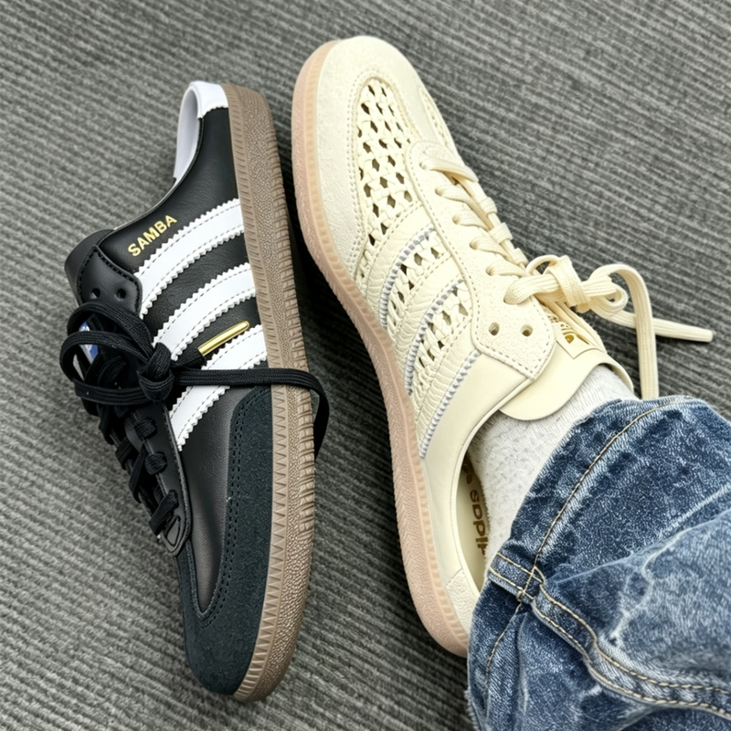 New Samba Mule Closed-Toe Slippers Woven German Training Shoes Samba Mule Half-Slip Breathable Slip-On Shoes for Men and Women New Samba Mule Closed-Toe Slippers Woven German Training Shoes Samba Mule Half-Slip Breathable Slip-On Shoes for Men and Women