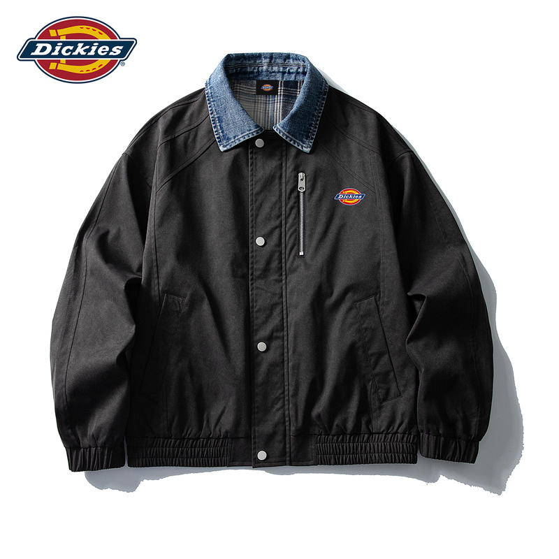 Dickies Loose-Fitting Design Lapel Casual Jacket for Men, Spring and Autumn American Style Trendy Brand Color-Blocking Workwear Jacket