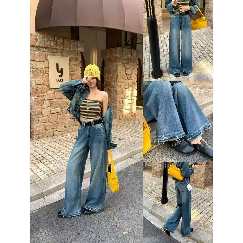 Xibei'Er In-Stock [Zona Zona] Benefit 08.19 Direct Edition Wide-Leg Pants for Women 99919/-7/-15